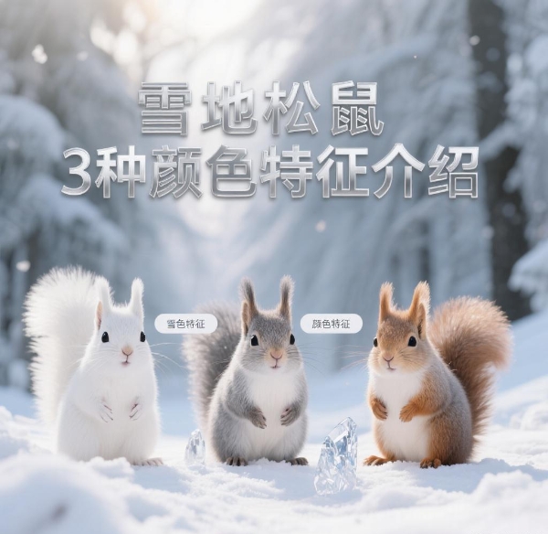 「雪地松鼠3种颜色特征介绍」-易客萌宠官网