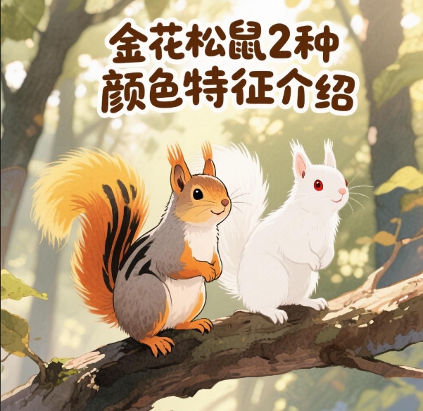 「金花松鼠2种颜色特征介绍」-易客萌宠官网
